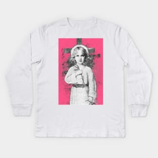 The innocent girl from beyond eternity, please watch over us Kids Long Sleeve T-Shirt